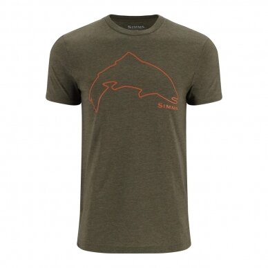 T-shirt Trout Outline Simms 2024 14