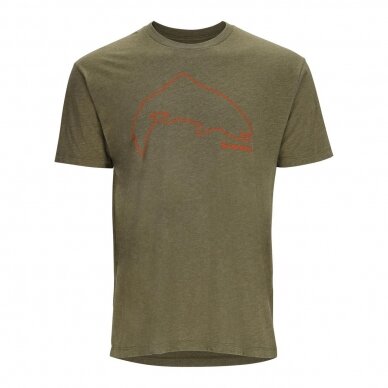 T-shirt Trout Outline Simms 2024 17