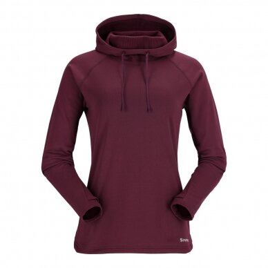 Apatinis moterims viršus Heavyweight Baselayer Hoody su kapišonu Simms 1