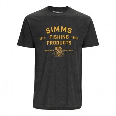 Stacked Logo Bass T-Shirt Simms 2024 1