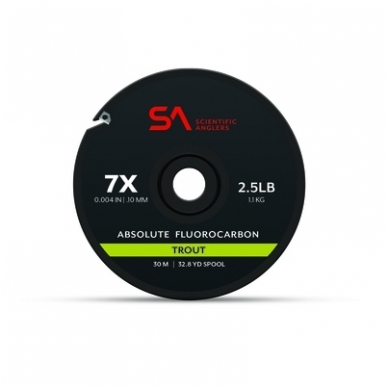 Valas Absolute fluorocarbon trout tippet pavadėl.30m