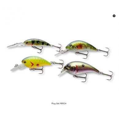 Набор воблеров для окуня Plug set Perch 4 pcs. Cormoran